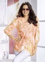 Shirt mit kurzer Zierblende 