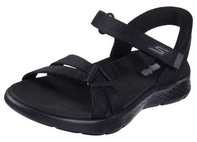 SKECHERS, sportliche Damen-Sandalen, mit geformter Slip-Ins Fersenplatte 