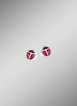 Ohrstecker als Marienkäfer 