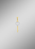 Schlüssel-Anhänger mit 14 Diamanten 