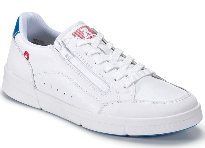 Rieker Schn&uuml;r-Sneaker aus Nappaleder WEISS