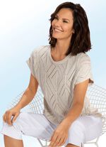 Pulli mit Leinenanteil 