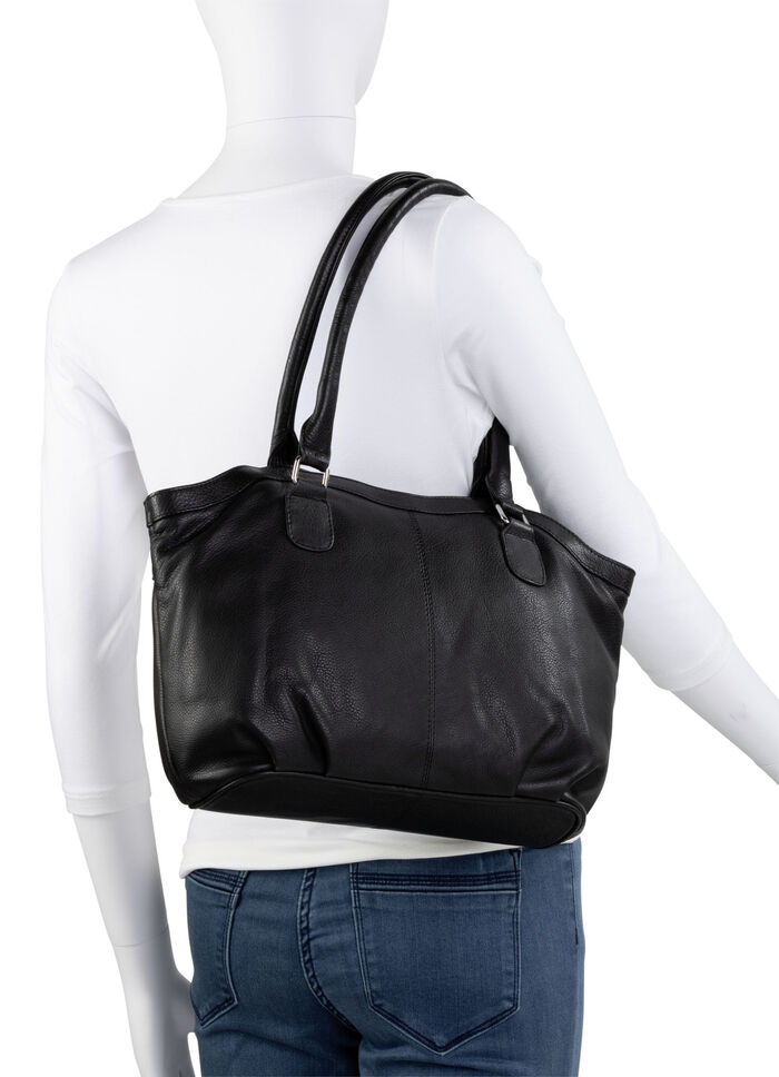 Laurina, Tasche, Damen, aus Leder SCHWARZ