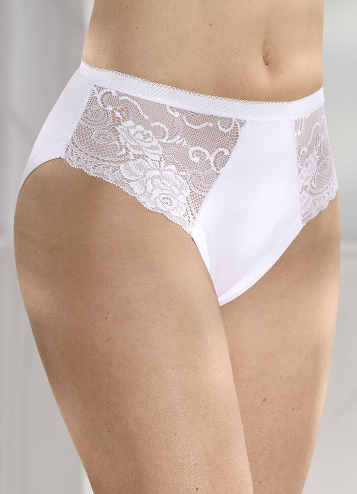 Laurina Viererpack Slips mit Elastikspitze 