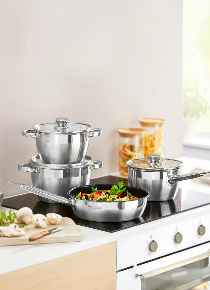 Kochgeschirr aus Edelstahl - Ideal für kleine Haushalte 