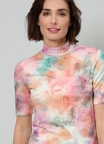 Shirt mit modischem Stehkragen 