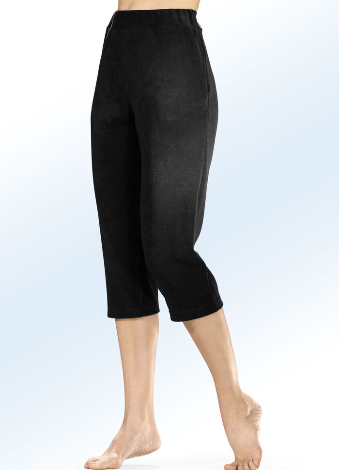 Zweierpack Schlaf- und Freizeithosen aus Frottierstretch 