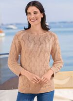 Pullover in aufwendigem Mustermix 