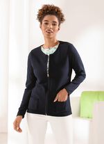 Strickjacke mit Rei&szlig;verschluss MARINE