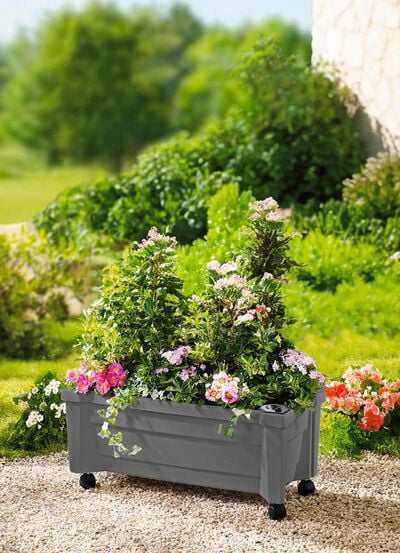 Roll-Pflanzkasten mit Wasserstandsanzeige 