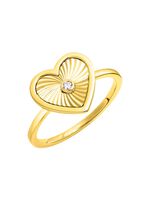 Diamatierter Herz-Damenring  