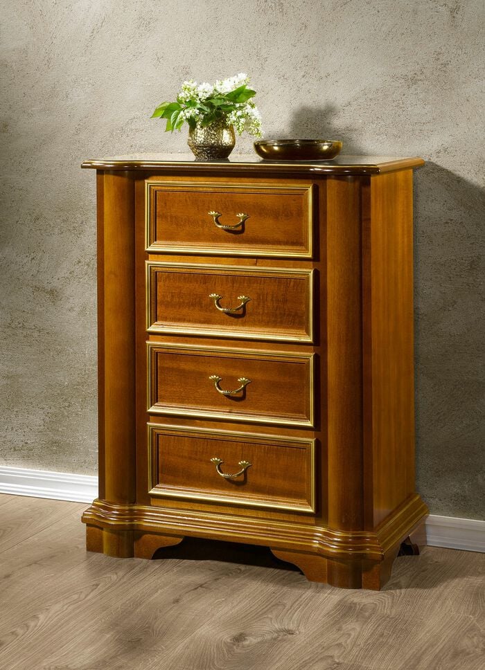 Kommodenserie aus teilmassivem Holz 