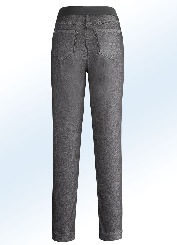 Superbequeme Power-Stretch-Jeans mit spezieller Bundverarbeitung ANTHRAZIT