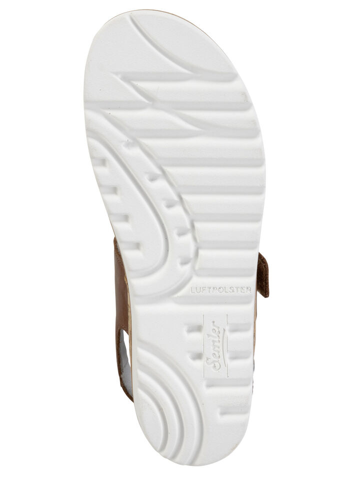 ELENA EDEN Sandale aus Nappaleder COGNAC