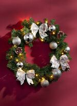 Beleuchteter Tannenkranz 