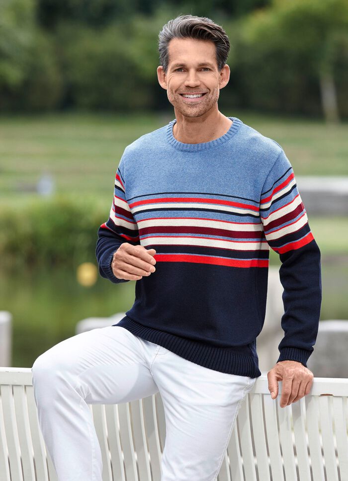 Kombistarker Rundhalspullover 