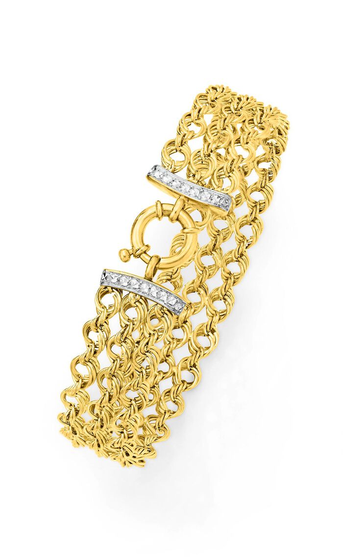 Edles Armband mit Schmuck-Federring 