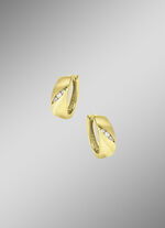 Exquisite Klappcreolen mit 6 Brillanten 