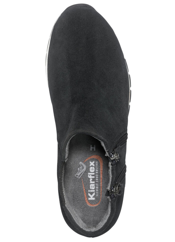 Bootie mit zwei Reißverschlüssen SCHWARZ