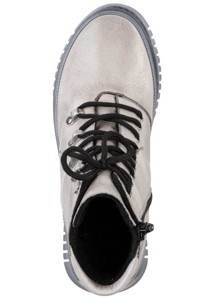 Gemini Schn&uuml;r-Bootie aus weichem Rind-Nappaleder 