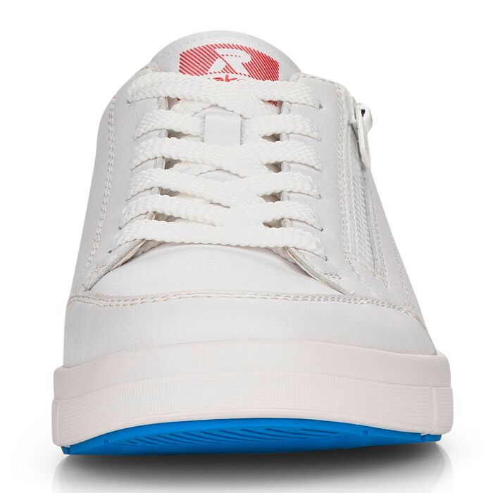 Rieker Schn&uuml;r-Sneaker aus Nappaleder WEISS
