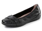 ELENA EDEN, elegante Damen-Ballerinas, Weite G, mit herausnehmbarem Fu&szlig;bett SCHWARZ