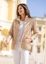 Jacke mit dekorativer Stickereizier 