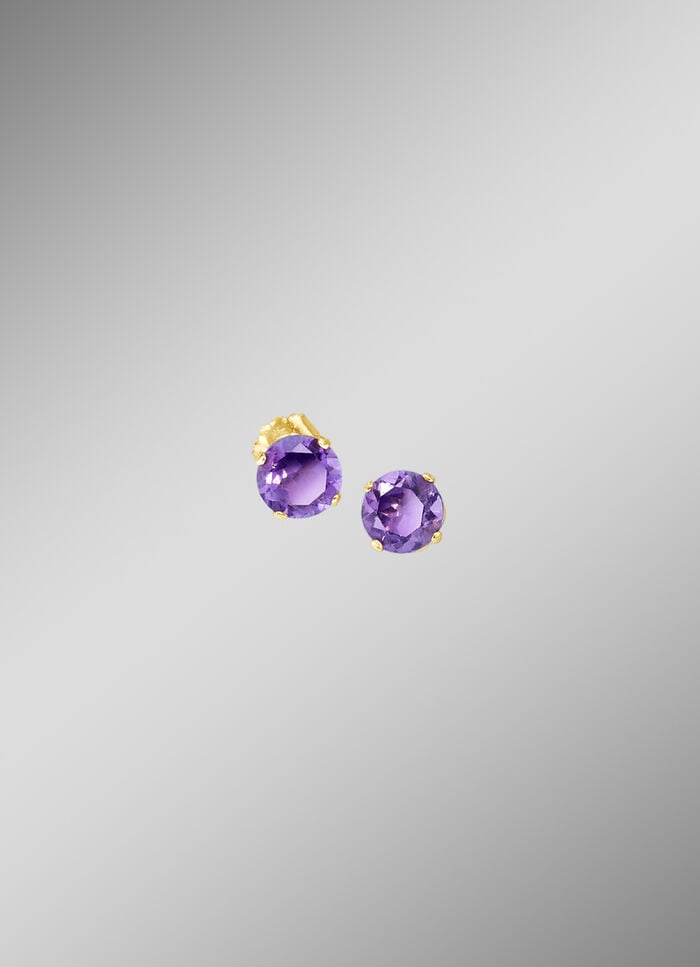 Ohrstecker mit echt Amethyst 