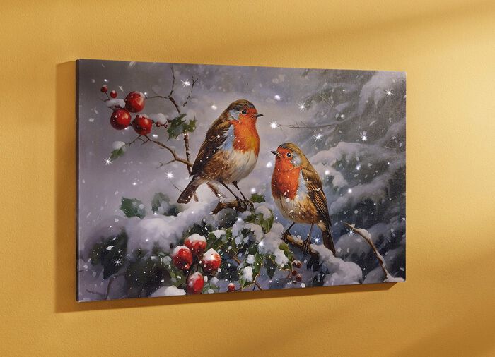 Batteriebetriebenes LED-Leinwandbild 