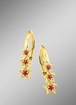 Ohrringe mit echt Rubin 