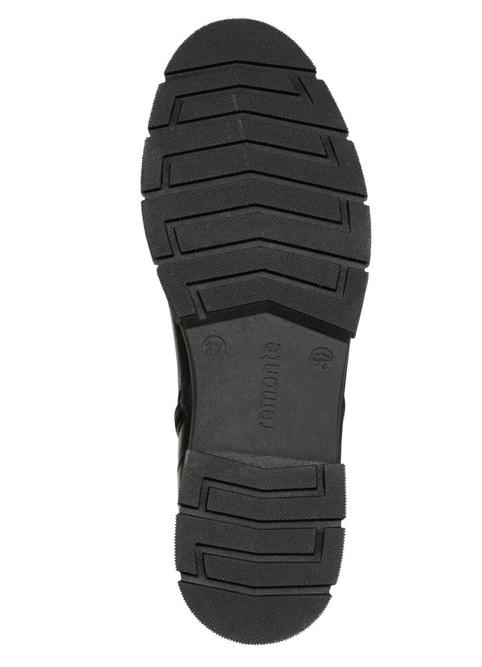 Remonte, modische Damen-Stiefeletten, Winterschuhe, Weite G, mit Rei&szlig;verschluss SCHWARZ-BRAUN