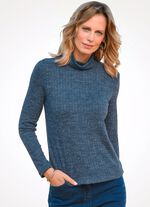 Shirt in leicht taillierter Form in 3 Farben BLAU