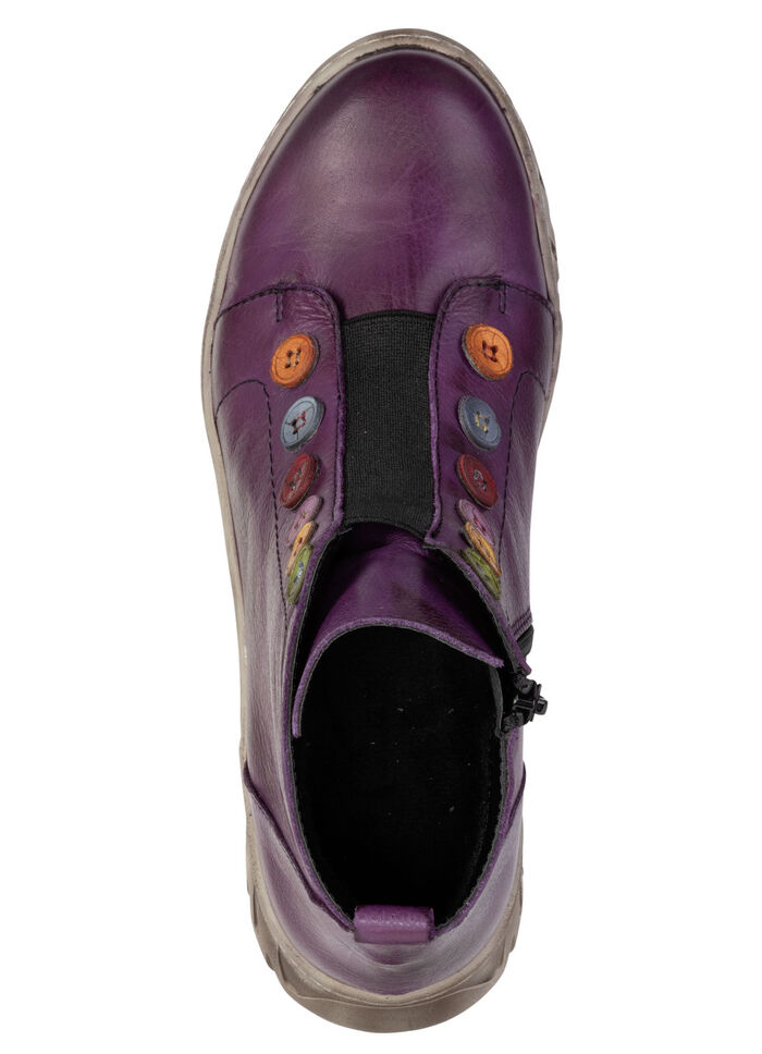 Gemini, trendige Damen-Stiefeletten, Winterschuhe, Weite G, mit herausnehmbarem Fußbett LILA