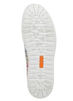 Slipper aus floral bedrucktem Leder 