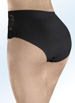 Laurina Viererpack Slips mit elastischen Spitzeneins&auml;tzen 