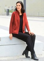 Shirtjacke mit durchgehendem Rei&szlig;verschluss 