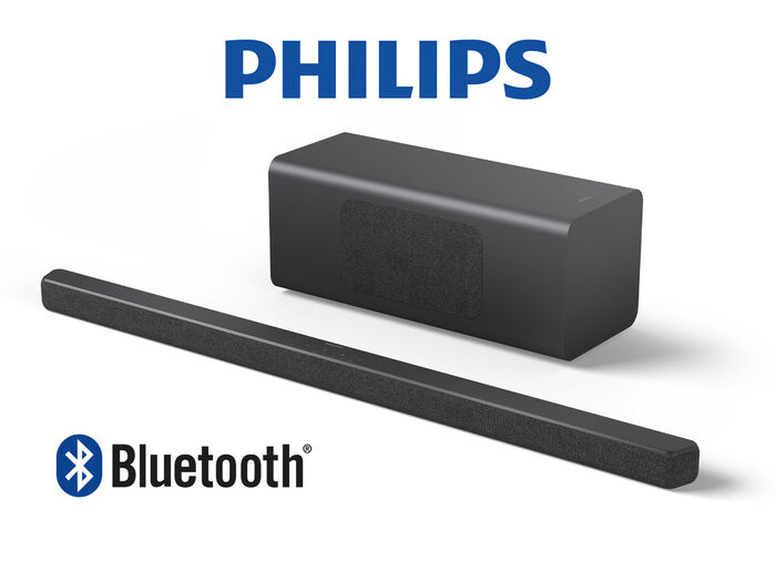 Philips TAB6309/10 Soundbar 2.1 mit kabellosem Subwoofer 