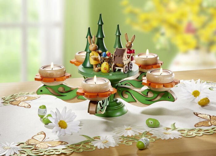 Teelichthalter aus Holz 