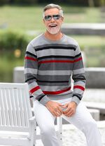 Modischer Rundhalspullover in 2 Farben 