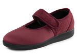 Spangenschuh aus weichem, teilweise meliertem Textilmaterial BORDEAUX