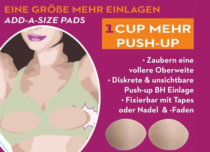 Miss Perfect Wow 2 Go-Eine-Gr&ouml;&szlig;e-mehr-BH-Einlagen 