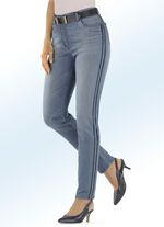 Jeans mit angesagtem Galonstreifen JEANSBLAU