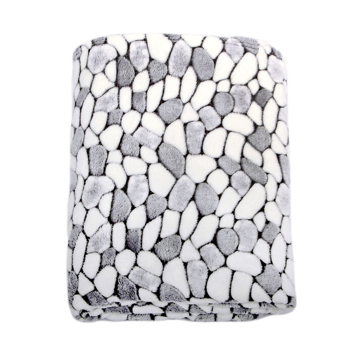 Superangenehme Wohndecke mit raffiniertem Steinmotiv 