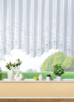 Blumenfenster-Store, mit Floral-Dessin 