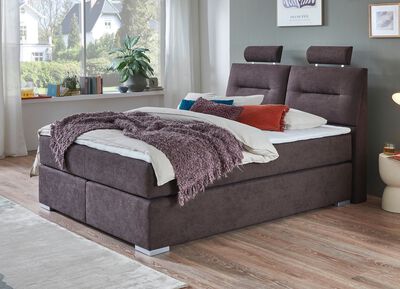 Boxspringbett mit Topper und Bettkasten 