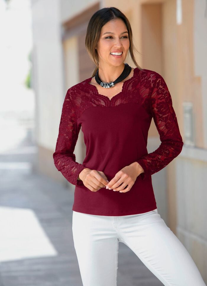 Shirt-Tunika mit Baumwolle 