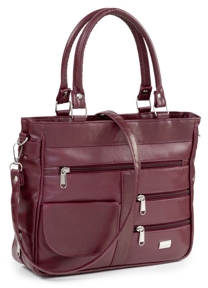 Laurina, Damen, Tasche, mit abnehmbarer, verstellbarer Umhängeriemen BORDEAUX
