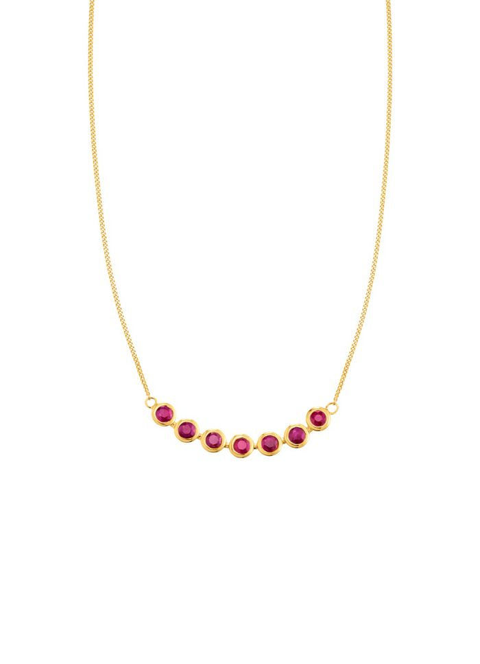 Halskette in Gold mit Rubin 