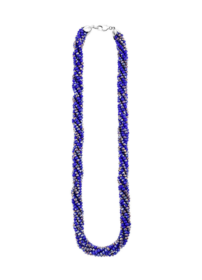 Schmuck-Set mit blauen Kristallen, 2-teilig 