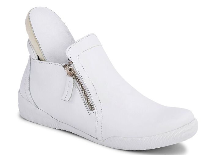 Andrea Conti, sportliche Damen-Boots, mit herausnehmbarem Fu&szlig;bett WEISS